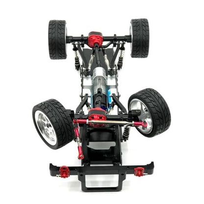 harayaa Vehicle Axle Assembly RC Car Axle Kit Front Rear Axle Set Internal Gears Drive Shafts Metal Steel CNC Machined Suitable for Crawler Stability Traction on steep Terrain, Black Red - color: Black Red
