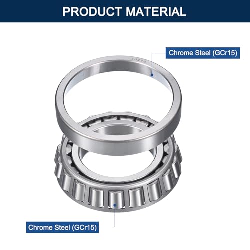 2 Pack 30213 Tapered Roller Bearing Cone and Cup Set | 65mm Bore 120mm OD 25mm Cup Width, Chrome Steel Wheel Bearings, ABEC-3 - size: 30213