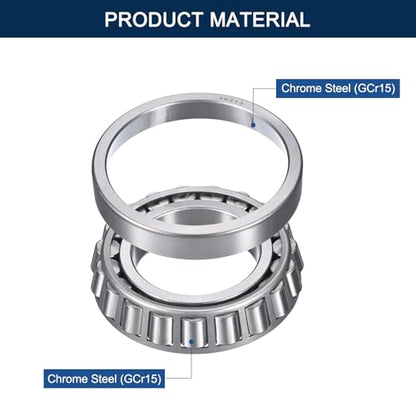 2 Pack 30213 Tapered Roller Bearing Cone and Cup Set | 65mm Bore 120mm OD 25mm Cup Width, Chrome Steel Wheel Bearings, ABEC-3 - size: 30213