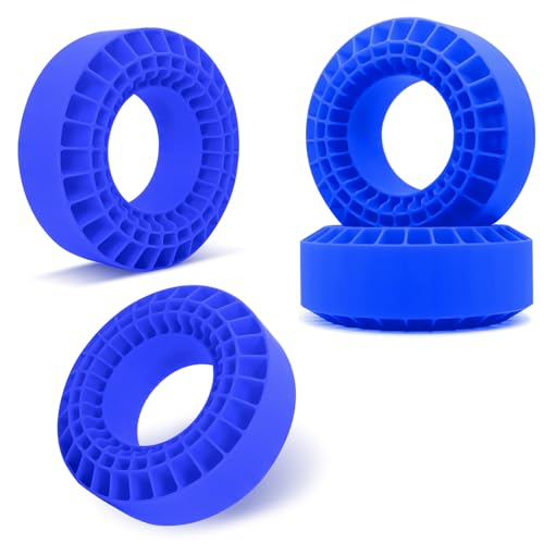 OGRC Silicone Rubber Tire Inserts Foam Fit 1.9 Wheel Tires 1/10 Crawler Accessories (Blue) - color: Blue