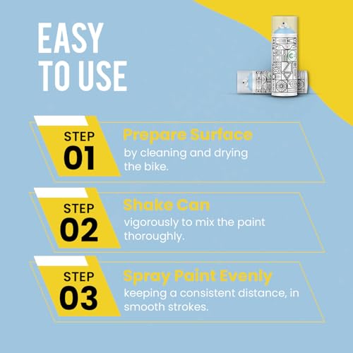 Spray.Bike Spray Paint - Coldharbour Lane (Sky Blue) | Designed Mainly for Bicycles | Multi-Use Acrylic Spray Paint for Metal, Plastic | High Coverage Bike Paint, 400ml - color: Coldharbour Lane