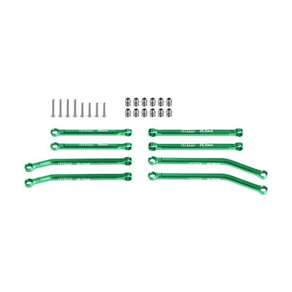 GPM 7075-T6 Alloy Front & Rear Link Set for 1/30 Scx30 Ford Bronco 4X4 RTR Brushed Rock Crawler-Axi-2048 (Green) - color: Green