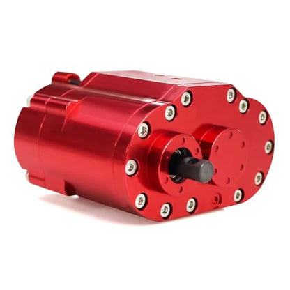 RC Car Toys for Axial for SCX10 90046 D90 1/10 2-Speed 48P Transfer Case Transmission Gearbox with Steel Gears Ratio 1.8:1/0.7:1 RC Crawler(Red) - color: Red