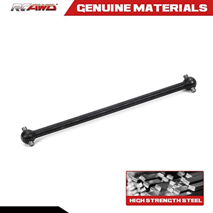 RCAWD Front Center Dogbone Drive Shaft for 1/10 Losi lasernut U4 & Tenacity T & Tenacity TT PRO & Tenacity DB & Tenacity SCT Upgrades, 131mm #45 Steel Parts for #LOS232033 Black - color: Black