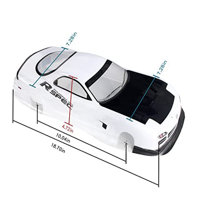 Manrock 1/10 Scale RC Painted Drift Racing Touring Onroad Car Body Shell RX7 White