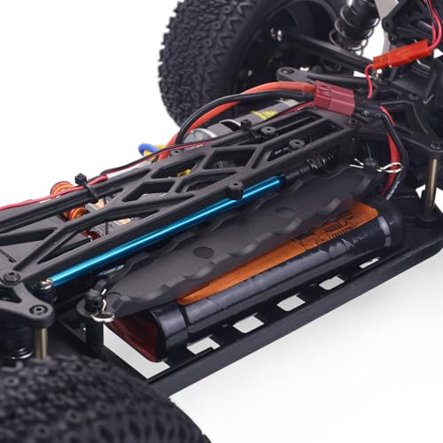 1/10 Scale 4WD RC Car DBX-104 Desert Buggy, Brushed Motor High Speed Off-Road Remote Control Truck, 2.4GHz All Terrain Hobby Vehicle for Adults-RED
