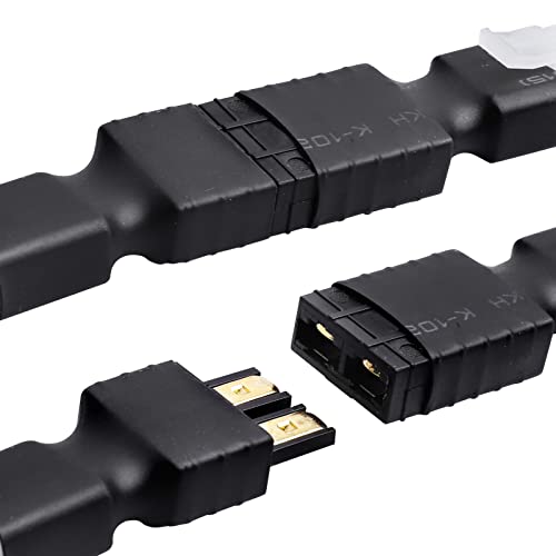 Hobbypark RC Battery/Charger Adapter Connector for Traxxas TRX to Tamiya Plugs fit Slash/Rustler/Stampede/Bandit/E Revo RC Cars