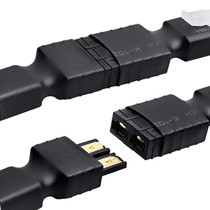 Hobbypark RC Battery/Charger Adapter Connector for Traxxas TRX to Tamiya Plugs fit Slash/Rustler/Stampede/Bandit/E Revo RC Cars