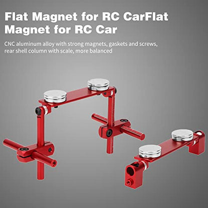 Keenso Flat Magnet for RC Car Body Shell Mount Kit for HSP 1/10 RC Racing Car(Red)…