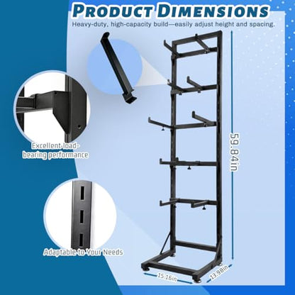 RC Car Stand, Adjustable RC Car Storage Rack, Remote-Controlled Model Cars, Mini Off-Road Vehicles, Large Trucks, Compatible with 1/6, 1/8, 1/12，1/18, and 1/24 Scale RC Model Cars.
