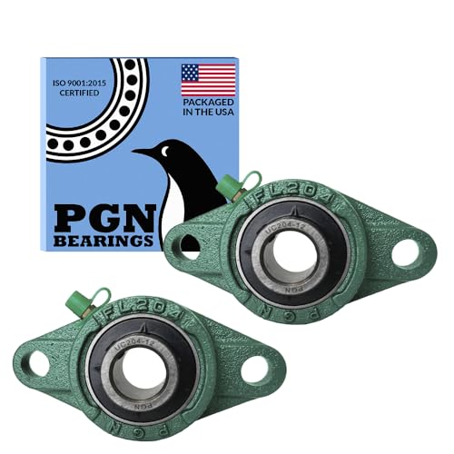PGN UCFL204-12 (2 Pack) 2-Bolt Flange Bearing 3/4" Bore - size: 2, style: UCFL204-12