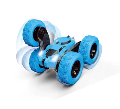 RC Flip Stunt Car Double-Sided 4x4 360 Degree Rotate, unixes | 2.4GHz Remote Control, Roll & Walk Stunts, Rechargeable Battery, Ages 6 and Up, TRP Vacuum Tires - color: Blue