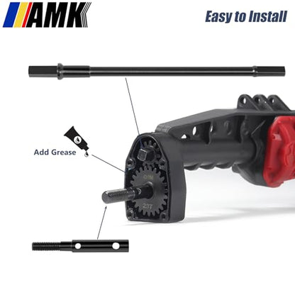 AMK 2-Joint 1/10 Capra Drive Shaft Offset Portal Axle Constant Velocity Driveshift UTB10 CVD Stub Shaft for RC Crawler Axial 1.9 Capra F9 Upgrades