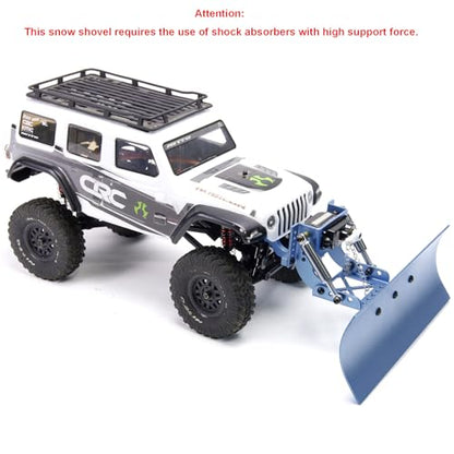 1/24 Snow Plow Kit Upgrade for SCX24 RC Cars | Fits SCX24 - Aluminum Upgrade - Replacement Parts - color: Gray