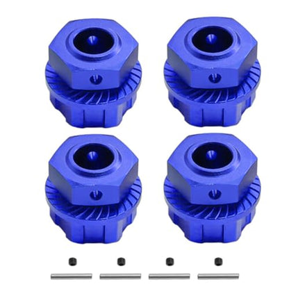 Aluminum Wheel Hex & Wheel Nut 24mm for Arrma 1/5 KRATON 8S BLX,Outcast 8S BLX Upgrades Parts,Wheel Hub Adapter Parts # ARA310928# ARA310929 (Blue) - color: Blue