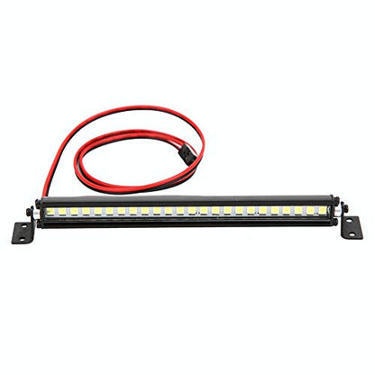 FILFEEL 24 LED Roof Lights Bar Decoration RC Accessory for Scx10 1/10 Car, Making Your car More Attractive, Cool Even in Dark Environment with 24pcs Light Chips, Perfect for Easy