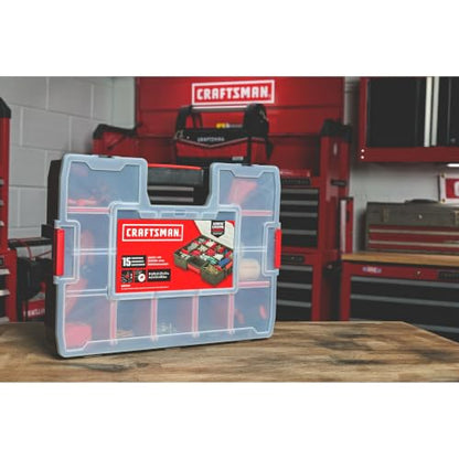 CRAFTSMAN Large Storage Organizer, 15 Compartments (CMST14027)