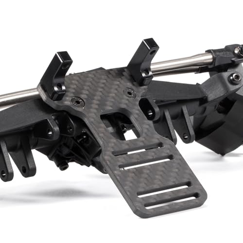 1/10 RC LCG Chassis Kit Ultra Light 92g/3.3oz Performance Carbon Chassis for 1/10 RC Crawler Capra SCX10 (BOA Servo Mount for Capra) - style: BOA Servo Mount for Capra