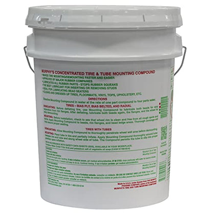 Murphy's Concentrated Tire and Tube Mounting Compound Lubricant | Vegetable-Based, Dilutable 3:1 with Water, No Petroleum Oils, Lighter and Clearer Than Competitors, Non-Toxic