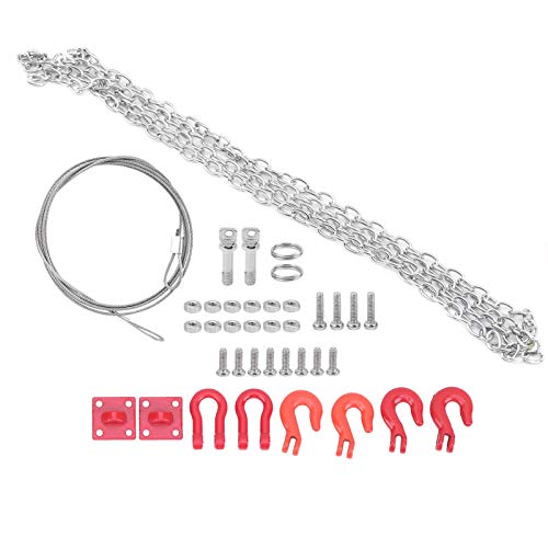 Fydun Rc Car Universal, 1 24 Winch Rope Model Accessories Tow Strap Rc Chain 10 Scale Vehicle Scale Buckle Trailer Chain