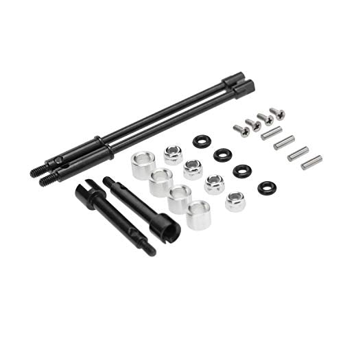 Front Rear Wheel Axle Shaft Drive Widened 4mm Set Kit for Axial SCX24 1/24 RC Crawler Car Upgrade Parts