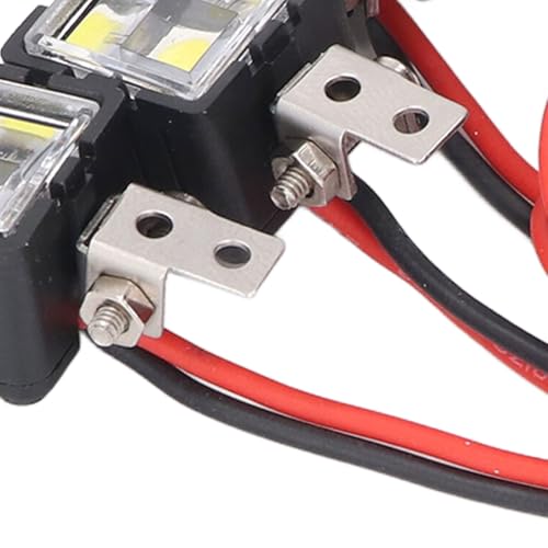 RC LED Lights, RC Car Lights White Lighting High Brightness LED Headlight RC Car Front for Axial for SCX10 90046 for Redcat RC Light Bar for 1:10 RC Crawler (4LED) - size: 4LED