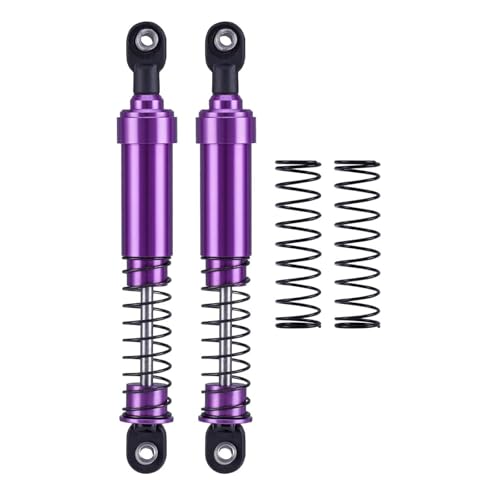 75mm-115mm Big Bore Shocks, RC Crawler Shocks for 1/10 RC Crawler LCG Chassis Gspeed V3 Element Enduro SCX10 TRX4 Gamde R1 Comp Builds DIY (purple 105mm 2pcs) - color: purple 105mm 2pcs
