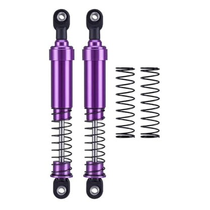 75mm-115mm Big Bore Shocks, RC Crawler Shocks for 1/10 RC Crawler LCG Chassis Gspeed V3 Element Enduro SCX10 TRX4 Gamde R1 Comp Builds DIY (purple 105mm 2pcs) - color: purple 105mm 2pcs