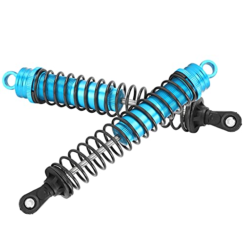 Drfeify 2PCS 144mm Oil Filled Shock Absorbers for 1/8 RC Car, Aluminum Alloy Adjustable Damper Set Fit for HSP, HPI, Axial SCX10 RC Crawler and Off Road Truck (Blue) - color: Blue