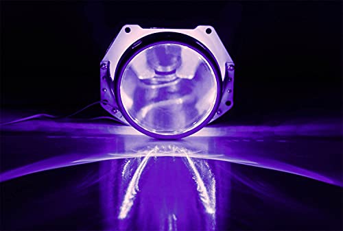 iJDMTOY Purple/Violet 15-SMD LED Accent Ambient Lighting Kit Compatible with Car Motorcycle Projector Lens Demon Eye Retrofit - color: Purple