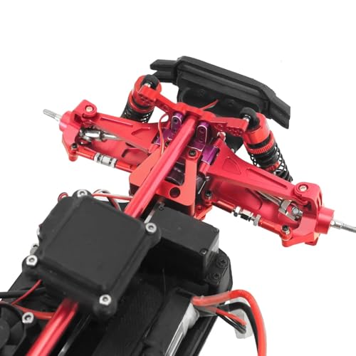 For Hyper Go For Mjx 14210 14209 H14BM Metal Steering Cup Upper Lower For Swing Arm Set Shock Tower Bracket Body Post RC Car Parts Replacement RC Car Upgrade Part(Red) - color: Red