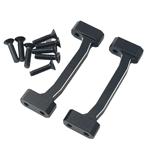 Upper Cross Brace Set for Losi 1/18 Mini LMT 4X4 Brushed Truck (Black) | Aluminum,Monster Truck,Upgrade Parts,RTR-LOS01026,LOS211047 Compatible,RC Car,CNC Machined,High Strength,Precision Fit - color: Black