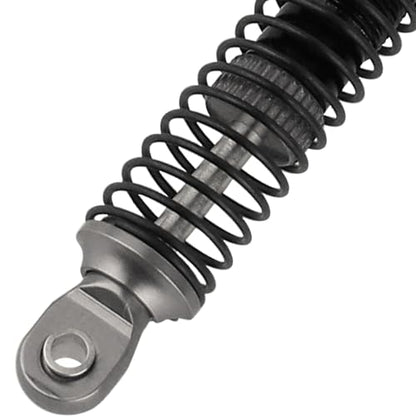 4PCS 59mm/65mm Aluminum Shocks Absorbers Oil Threaded Damper for 1/18 RC Crawler TRX4M TRX-4M Bronco Defender K10 Upgrade Parts (53mm-gray) - color: 53mm-gray