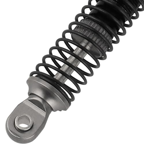 4PCS 59mm/65mm Aluminum Shocks Absorbers Oil Threaded Damper for 1/18 RC Crawler TRX4M TRX-4M Bronco Defender K10 Upgrade Parts (53mm-gray) - color: 53mm-gray