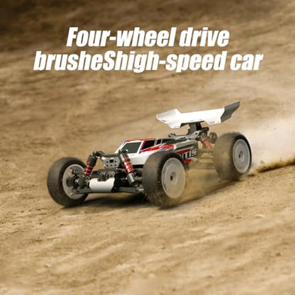 1/12 4x4 RC High Speed Car, 4WD Brushed Off-Road Monster Truck with Drift & Climbing Function, 2.4GHz Fast RC Cars for Adults (Red/1 Battery) - color: Red, size: 1 Battery