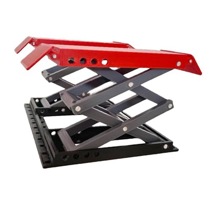 Yiju RC Car Stand RC Car Repair Work Stand RC Manual Lift Table Model Car Repair Station PP Material Suitable for Model Car Enthusiasts Garage Display Auto, Red Black - color: Red Black