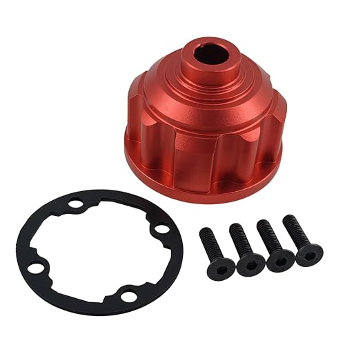 Differential Case Housing W224 for Maxx Maxx V2 Maxx Slash WideMaxx (Red) | Aluminum,Front,Center,Rear,1/8 6S,1/10,CNC Machined,Upgrade Parts,High Strength,Precision Fit - color: Red