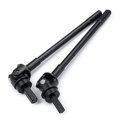 2PCS Hardened Steel Front Drive Shaft CVD Dogbone Front Driveshaft CVD Set Compatible with Capra 1.9 UTB AXI03004 1/10 RC Crawler Car Upgrade Parts Accessories