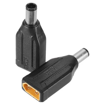 MECCANIXITY 2 Pack XT60 Adapter, XT60 Male to DC7406 Male 7.4 x 0.6mm Wireless Adapter, XT60 Connectors Wireless for Solar Panel, Laptop Power Supply - style: XT60 Male to DC7406 Male