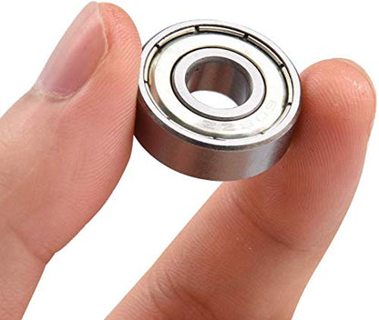 608ZZ Bearing 8x22x7mm, C3, Metal Shielded Steel 10-Pack