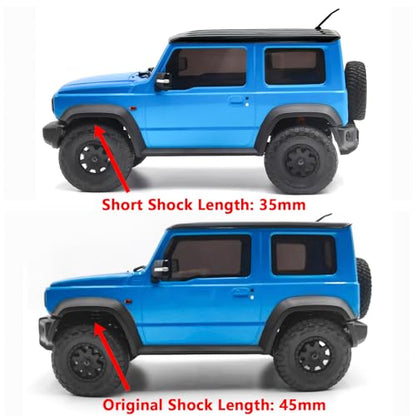 Shocks Absorber 35mm for Kyosho Mini Z 4x4 Jimny Wrangler | 4PCS Aluminum Alloy RC Short Dampers 1/18 1/24 RC Car Upgrade