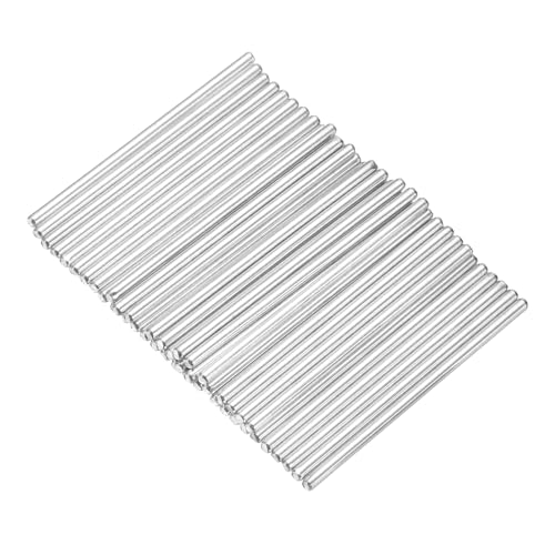 MECCANIXITY 40pcs 2mmx45mm Toys Shaft Round Rod Axles Drive Shaft for DIY RC Car Truck Boat Helicopter Model Part, Silver - size: 2mmx45mm