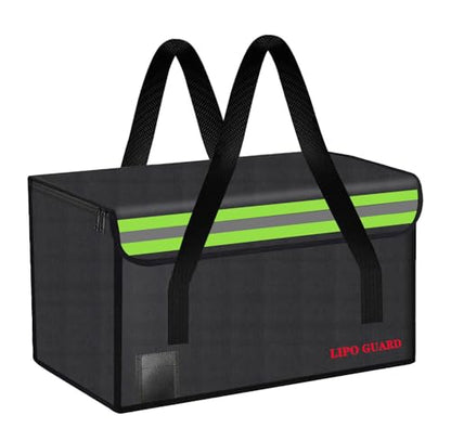 Lipo Battery Safe Bag Large Capatity Fireproof Bag for Ebike Lipo Battery Other Batteries Storage Charging Transport Home Office Travel Safe Storage Pouch - size: 280*150*180mm