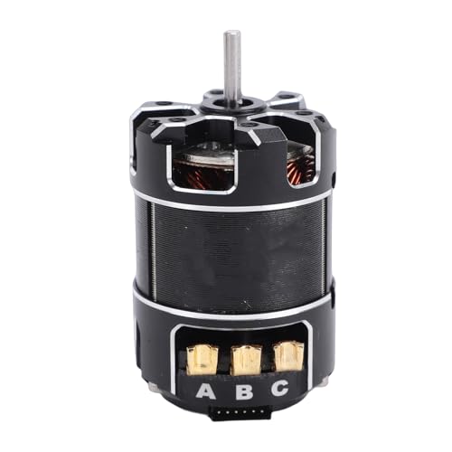 Sorandy 1/10 Scale CNC Aluminum Brushless Motor, Sensorless RC Racing Motor with Adjustable Advance Angle, High Performance for RC Cars, Trucks & Buggies (25.5T) - size: 25.5T