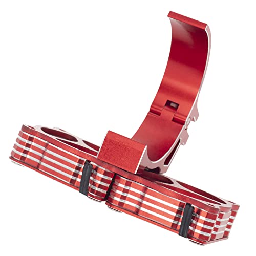 DKKY RC Motor Cooling Fan Heatsink 47-51mm Adjustable 15000 RPM for 1/5 1/8 ARRMA Infraction, Felony, Limitless and Axial 1717 4985 Motor, Red - color: Red