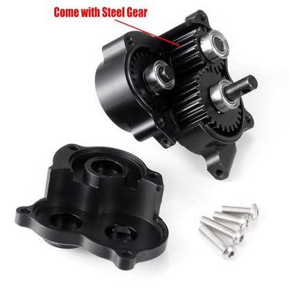 Complete Transmission Case Center Gearbox with Steel Gear for 1/10 Redcat Ascent-10 RC Crawler Car Upgrades Parts