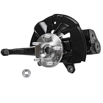 Detroit Axle - Front Left Steering Knuckle CV Axle for 2006-2009 | Ford Fusion Mercury Milan, 2006 Lincoln Zephyr, Driver Side CV Axle Shaft Steering Knuckle & Wheel Bearing Hub Replacement - size: 2UX47645/Pair