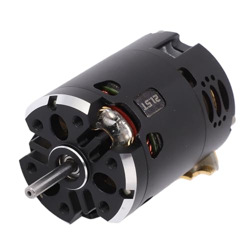 21.5T Sensored Brushless Motor with Reliable Performance for 1/10 1/12 RC Racing Car Upgrade Black Purple Aluminum