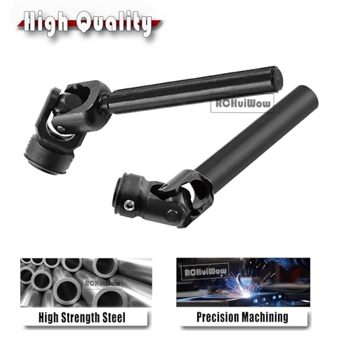 Universal Drive Shaft(85-122MM) Upgrades Part for 1/10 SCX10 II Red cat D90 Gen7/Pro GEN8 RC 4WD,Harden Steel #45 RC Driveshafts,2PCS,Black - size: 85-122mm(2pcs)