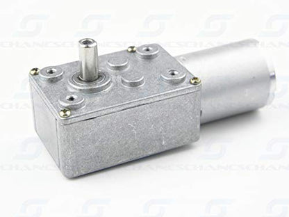 DC Worm Gear Motor 370WG 12V DC 0.6RPM Inversion Reducer for Automation Equipment - size: 12V, style: 0.6 RPM